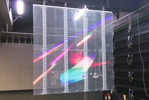 China LED-Anzeige P20 1R1G1B farbenreiche BAD-346 führte im Freien den transparenten Schirm fournisseur