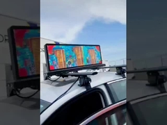 Vollfarbiger Außenwasserdichtes P4 doppelseitiges IP 65 960mmX 320mm Taxibildschirm