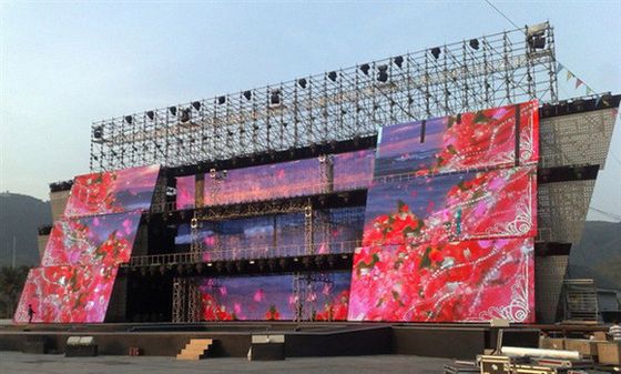 Nahtlose Spaltung 3,91mm Pixel Pitch Outdoor LED-Display für Mietbildschirme 560g