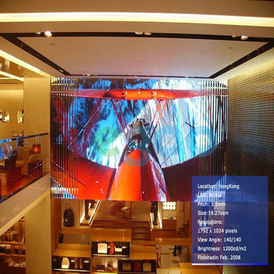 P4mm farbenreiche LED-Innenanzeige gebrochen beständige 512mm×512mm×90mm