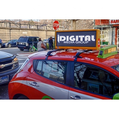 P4 Taxi Top Led Display 960mm*320mm Doppelseitige IP65 4g/Wifi Steuerung Taxi Dach Werbebildschirm