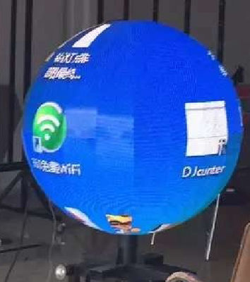 Ball führte Anzeigen-Kugel-Schirm-Pixel-Neigung 4-Millimeter-Durchmesser-3M nahtloses Verstärken