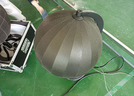 Durchmesser-hohe Auflösung des flexiblen der LED-Ball-Schirm-Innen-P1.9 RGB farbenreiche SMD Kugel-0.5m