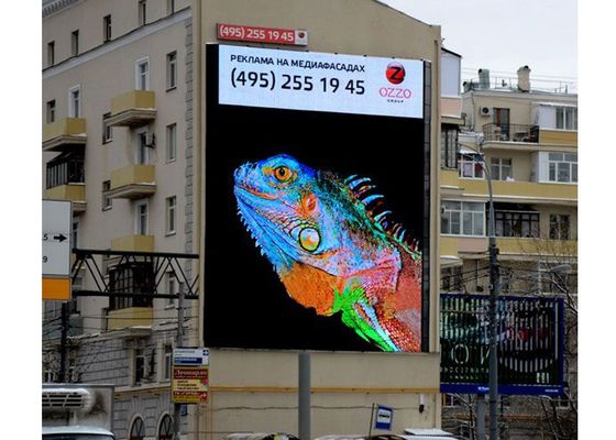 Führte farbenreiche P4 P5 P6 P8 P10 P16 geführte Anzeigen-Werbung Wateproof im Freien Schirm-Stadiums-Schirm-Wand