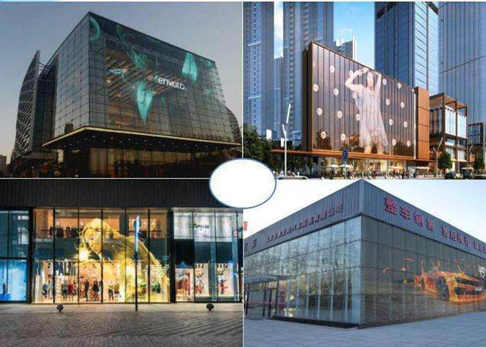 Transparenter LED-Mietschirm-Videowand farbenreiches P3.9-P15.625mm für Fenster-Werbung